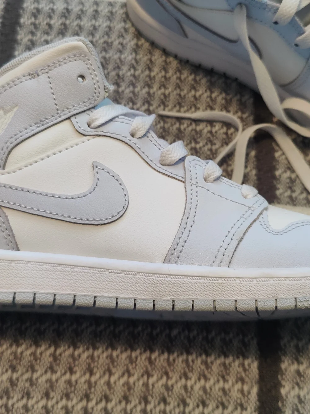 Nike High Top Sneakers in Light Blue and White